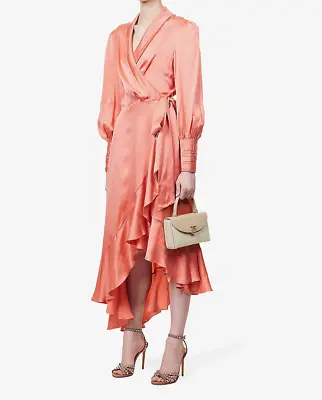 Zimmermann Silk Wrap Midi Dress Size 1 • $369