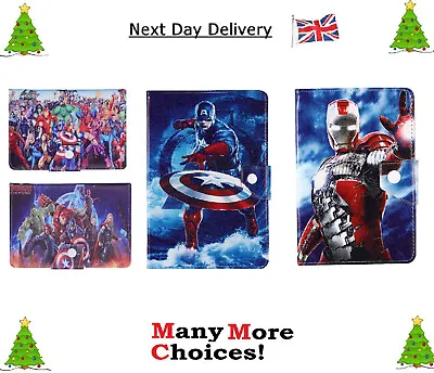 Case Compaible With IPad Models ~ Kids Heroes Themed Stand Up Protective Cover • £15.99