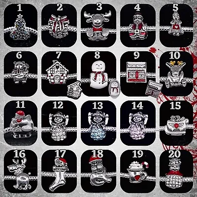 ❤ Christmas Themed Charms (Bead Style) ❤ FOR CHARM BRACELETS ~ LIST 1 ❤ • £1.95