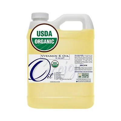 Vitamin E Oil USDA Organic For Hair Face Skin Bulk Moisturizer Non Gmo • $29.99