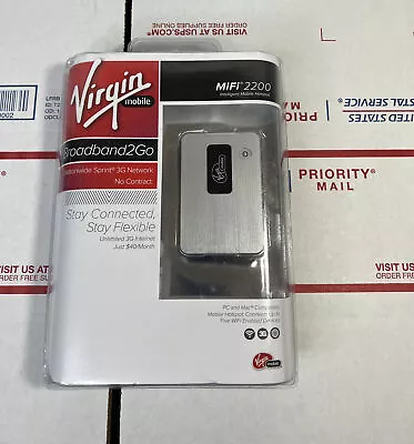 Virgin Mobile MIFI2200 Broadband2Go Cell Internet No Contract - NEXT DAY   - NEW • $34.99