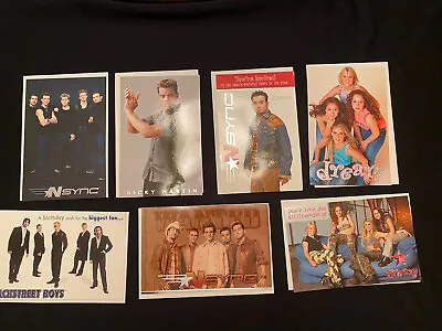 SALE! 7 Music Mania Greeting Cards *NSYNC Backstreet Boys Dream Ricky Martin • $2.99