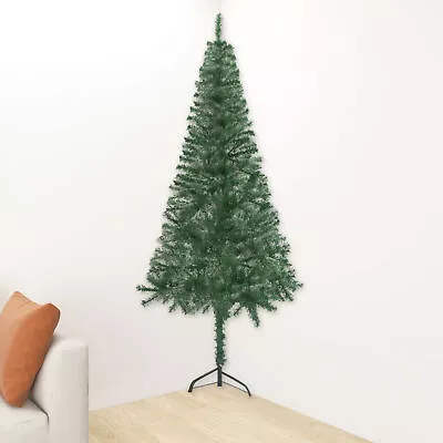 Corner Artificial Christmas Tree Green 180  PVC O6D3 • $91.91