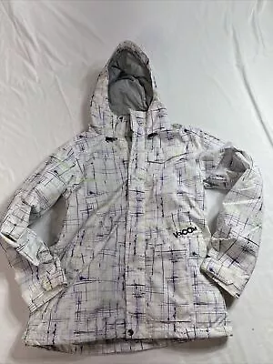 Volcom Nimbus  Snowboarding Jacket Womens Size LARGE White  Snow • $45