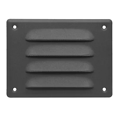 Anthracite Metal Air Vent Grille 140mm X 105mm With Fly Screen Louvre Duct Cover • £5.99