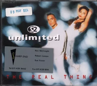 2 Unlimited Real Thing CD UK Pwl Continental 1994 Single Promo With Release Date • £3.08
