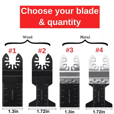 10-50Pcs Saw Blades Set Oscillating Multi Tool Carbide Blade For Makita Dewalt • $9.59