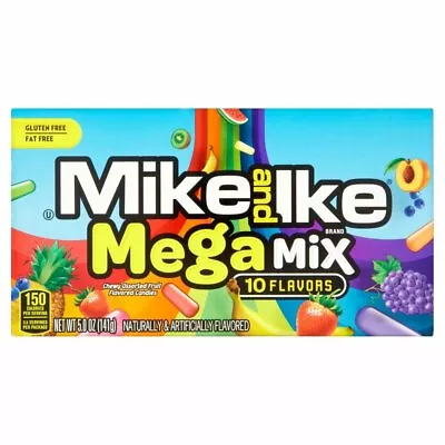 Mike And Ike Mega Mix Theater Box Candy 4.25 Oz [12-Boxes] • $30.99