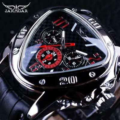 £32.35 • Buy JARAGAR Luxury Sport Design Geometric Triangle Men's Mechanical Automatic Watch