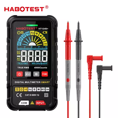 HABOTEST HT124B+ Digital Multimeter Voltmeter Ammeter Ohmmeter Volt AC DC Tester • $19.99