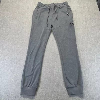 Vintage Ecko Unltd Jogger Pants Medium Gray Cargo Pocket Zipper Fleece • $24.88