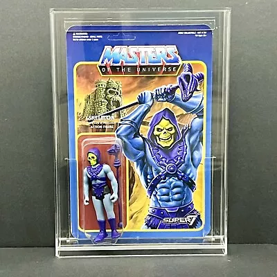 Skeletor Super 7 / Reaction He-Man Masters Of The Universe MOTU + Acrylic Case • $63.72