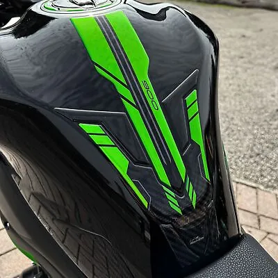 3d Gel Motorcycle Stickers Tank Pad Protector Compatible Kawasaki Z900 2023 2024 • £36.30