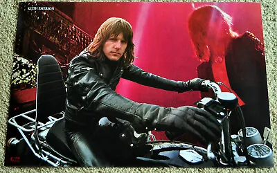 Emerson Lake & Palmer Poster Keith Emerson With His Bike 1973 Period Poster Rar • £11.99