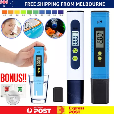 PH Meter Premium Digital M3 TDS Tester Aquarium Pool SPA Water Quality Monitor • $7.56