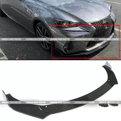 Carbon Look Front Bumper Lip Splitter Spoiler For Lexus IS250/350/300 F-Sport • $69.99