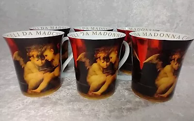 Barnes & Noble Booksellers Vintage Angeli Da Madonna Con Bambino 6 Coffee Mugs • £49.22