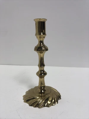 $27 • Buy VA Metal Crafters Brass Candle Holder 8.5  T Heavy 