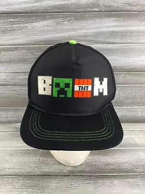 Minecraft Video Gamer Baseball Hat Cap Boom Graphic Adjustable Snapback Youth • $12.97