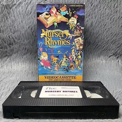 Nursery Rhymes VHS 1991 F.H.E. Kids Movie Fun Classic Sing Alongs Animated Film • $14.99