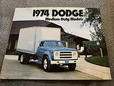 1974 Dodge Medium Duty Trucks D500 D600 D800 W600 Color Sales Brochure Original • $18