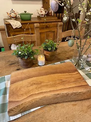 Solid Oak Chunky Chopping Board Butchers Block Grazing Board With Live Edge • £95