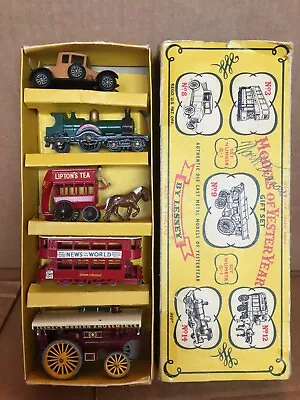 VINTAGE MATCHBOX GIFT SET MODELS Of YESTERYEAR 5 PC's NO G-7 COMPLETE SET IN BOX • $144.95