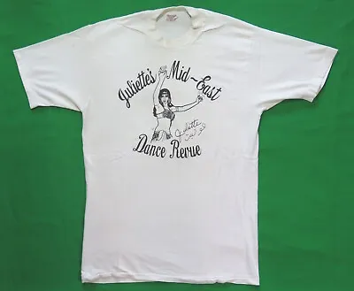 Belly Dancer Vintage T Shirt 1970's Juliettes Mid East Dance Revue USA Cotton • $120