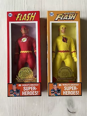 Mego 50th Anniversary DC Flash And Enemy: Reverse Flash 8-Inch Action Figure Lot • $60