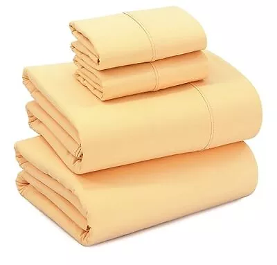 1800 Series Bed Sheet Set 4 Piece Luxury Ultra Soft Deep Pocket Hotel Sheets Set • $34.99