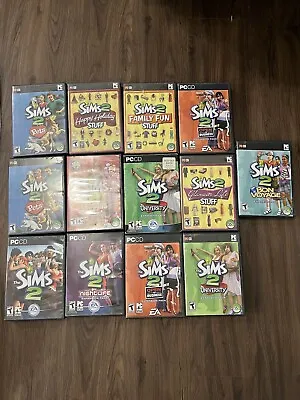 Lot Of 13 Collectible Sims 2 Pc Videogames • $50