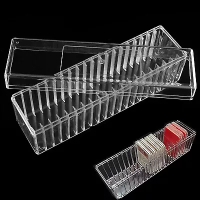 Transparent PC Coin Storage Box Case 20 Slab Coin Holder For PCGS NGC PCCB PMGab • $12.95