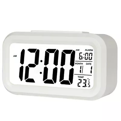 Snooze Alarm Clock Thermometer Digital Alarm Clock Backlight Bedside Calendar • $12.99