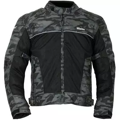 Weise Scout CE AA Mesh Air Summer Textile Motorcycle Motorbike Jacket - Camo • $161.74