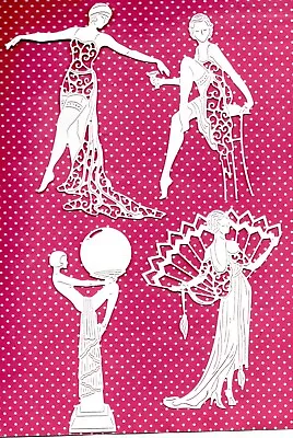8 New Tattered Lace Art Deco Lady Die Cuts -topper Vintage Girl  Mother • £1.70