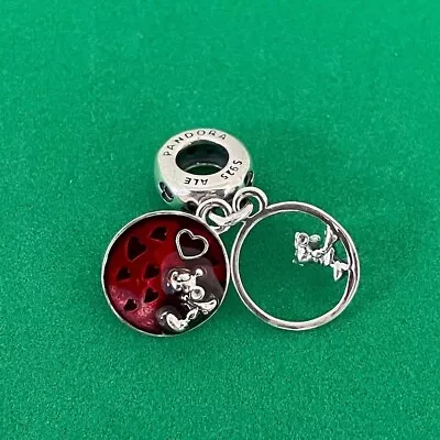 Disney Mickey And Minnie Mouse Love And Kisses Pandora Charm  • £9.99