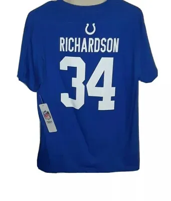 $9.95 • Buy NWT!! NFL Indianapolis #34 Trent Richardson Jersey Shirt! Youth 18/20.