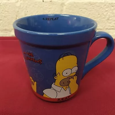 Homer Simpson Mug - Kinnerton - “Lift Open Eat Repeat” - 2002 • £9.95