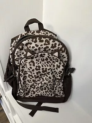 Gymboree Cat Leopard Print Girl Backpack • $14.99