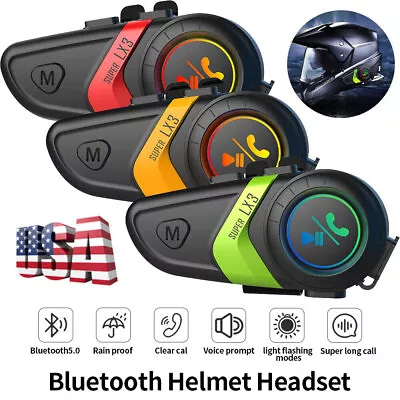 2022 Motorcycle Helmet Headset Wireless Bluetooth Headphone Speaker Hands-Free • $24.99