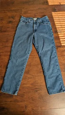 L.L. Bean Flannel-lined Jeans 33x32 • $13