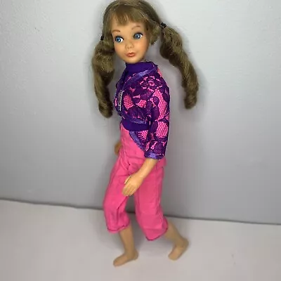 VTG 1969 Barbie Skipper Doll Brunette Twist 'N Turn Sausage Curl #1105 Taiwan • $65