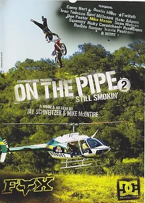 On The Pipe 2 Still Smokin' DVD Powerband Films FOX Motocross DC Shoes VGC • $8.95