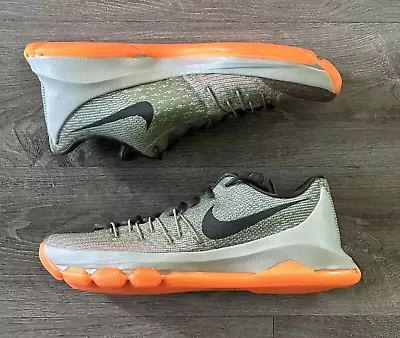 RARE Nike KD 8 Easy Euro 2015 Green Orange Mens Basketball Shoes Size 10.5 • $155