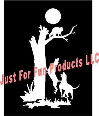 10  Coon Dog Tree Hunting Vinyl Decal Hunt Raccoon Truck Country Sticker Window • $12.75