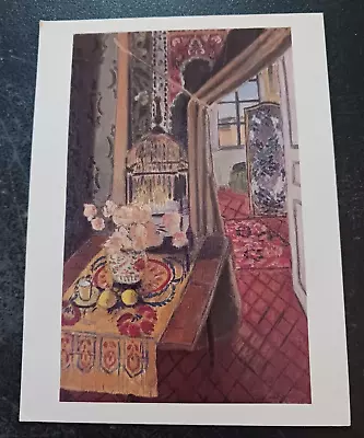 Vtg Postcard Matisse Interior Flowers And Parrots Painting Art Unposted • $9.95