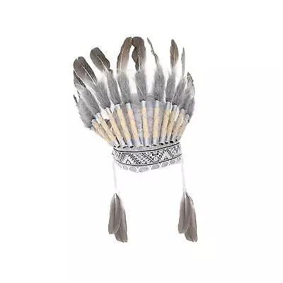 $23.14 • Buy American Chief Indian Native Hat Synthetic Feather Headdress For Halloween