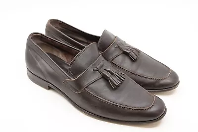 $790 Salvatore Ferragamo Leather Loafers Brown SZ 10D • $120