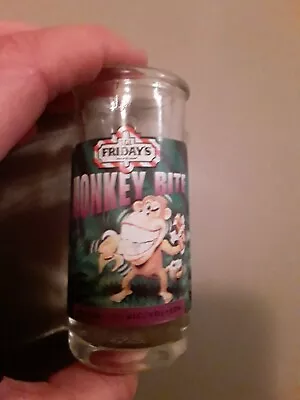 TGI Fridays Monkey Bite Shot Glass Liqueur Travel Souvenir Made In USA 3.5  Tall • $8