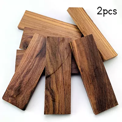 2 X African Blackwood Knife Scale Handle Material Woodwork Wood Block Handicraft • $29.87